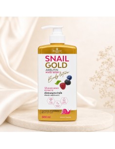 Lotion corporelle Precious Skin Snail Gold Arbutin Mixed Berry - 500 ml