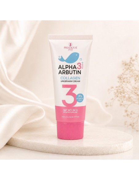 Precious Skin Thailand Alpha Arbutin 3 Plus Collagen - Crème pour les aisselles 50 g