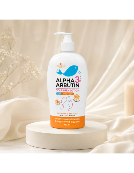 Precious Skin Alpha 3 Plus Arbutin Collagen Lotion UV Protect 350 ml