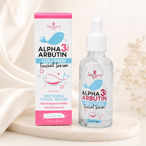 Sérum visage Alpha Arbutin 3 Plus + Collagène Precious Skin - 50 ml